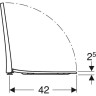 Комплект GEBERIT DUOFIX 458.125.21.1 UP100 с клавишей DELTA 51 хром глянец с подвесным унитазом ACANTO безободковый 500.600.01.2 и крышкой сиденьем ACANTO 500.605.01.2 микролифт Slim 458.125.21.1-500.600