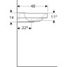 Раковина GEBERIT XENO² 90 см 500.536.01.1