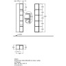 Шкаф-пенал GEBERIT CITTERIO 40 см 500,569.JJ.1